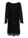 Chiara Boni La Petite Robe Lace Long-sleeve Midi Dress