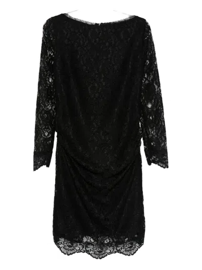 Chiara Boni La Petite Robe Lace Long-sleeve Midi Dress