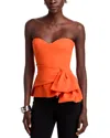 Chiara Boni La Petite Robe Leapy Top In Tangerine