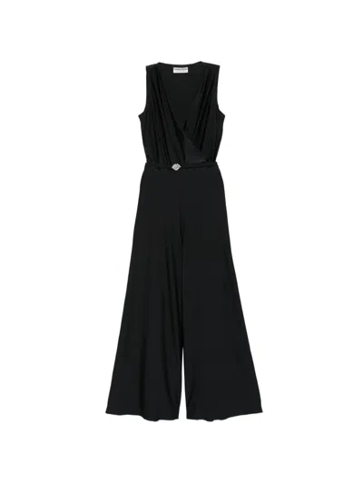 Chiara Boni La Petite Robe Linka V-neck Jumpsuit In Black