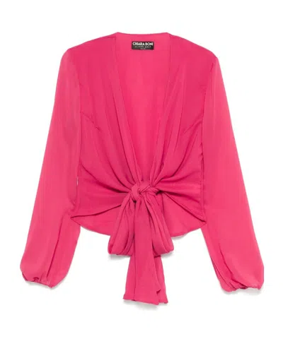 Chiara Boni La Petite Robe Long-sleeved Blouse In Pink