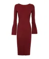 Chiara Boni La Petite Robe Long-sleeved Dress In Red