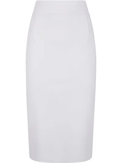 CHIARA BONI LA PETITE ROBE LUMI JERSEY SKIRT BY CHIARA BONI,LUMI 096 070 WHITE