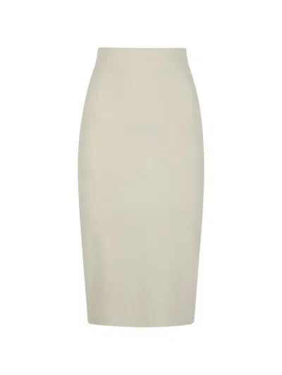 Chiara Boni La Petite Robe Lumi High-waisted Pencil Midi Skirt In Neutral