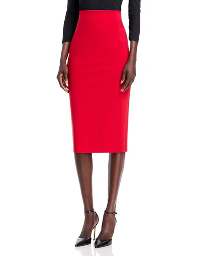 Chiara Boni La Petite Robe Lumi Pencil Skirt In Scarlet