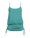 Chiara Boni La Petite Robe Mare Woman Top Turquoise Size L Polyamide, Elastane In Blue