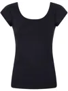 Chiara Boni La Petite Robe Mariella Jersey Top In Black  