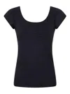 Chiara Boni La Petite Robe Mariella Jersey Top In Negro