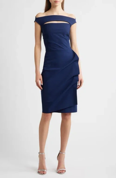 Chiara Boni La Petite Robe 'melania' Jersey Dress In Blue Notte
