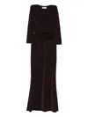 Chiara Boni La Petite Robe Metallic Maxi Dress In Black
