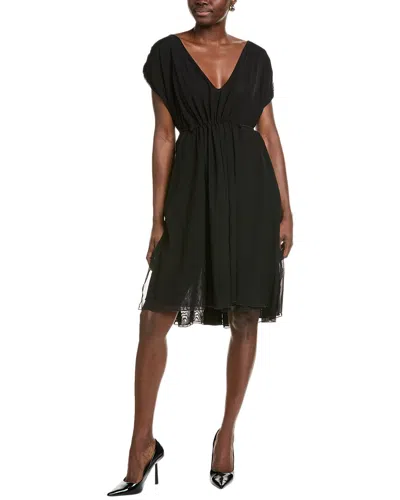 Chiara Boni La Petite Robe Mindy Mesh Mini Dress In Black