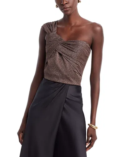 Chiara Boni La Petite Robe Nady Sugar Zp Top In Bronze