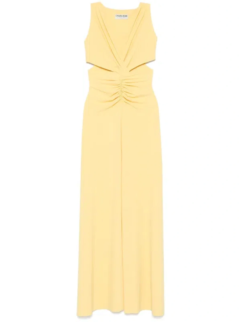 chinese dress ladies Lilou Baby Yellow — Maxi Dresses