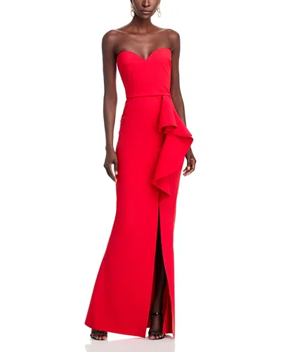 Chiara Boni La Petite Robe Nary Ruffled Gown In Passion