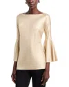 Chiara Boni La Petite Robe Natty Splendid Top In Gold