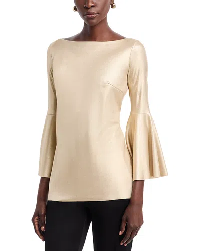 Chiara Boni La Petite Robe Natty Splendid Top In Gold