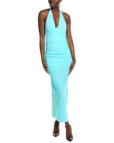 Chiara Boni La Petite Robe Nora Mesh Maxi Dress In Blue