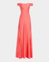 Chiara Boni La Petite Robe Off-shoulder Jersey Gown