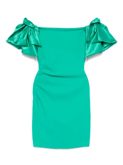 Chiara Boni La Petite Robe Okura Mini Dress In Green