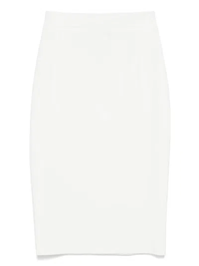 Chiara Boni La Petite Robe Pencil Midi Skirt In White