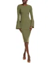 Chiara Boni La Petite Robe Petera Midi Dress In Green