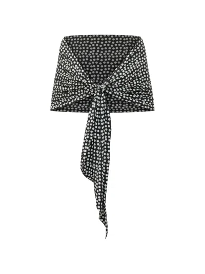 Chiara Boni La Petite Robe Polka-dot Scarf In Multi