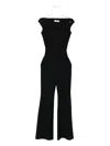Chiara Boni La Petite Robe Rebecca Off-shoulder Flared Jumpsuit In Black