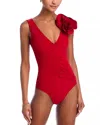 Chiara Boni La Petite Robe Rosette One Piece In Scarlet Red
