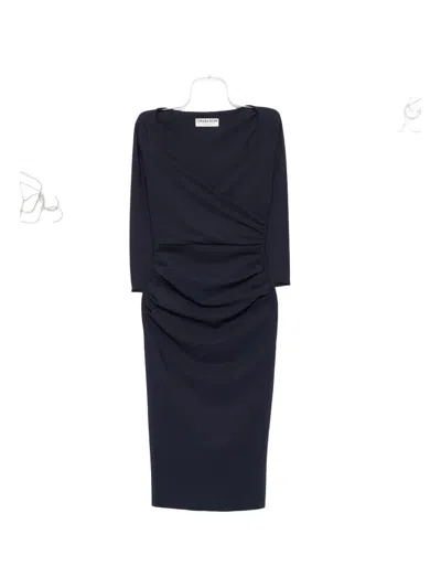 Chiara Boni La Petite Robe Ruched-front Midi Dress