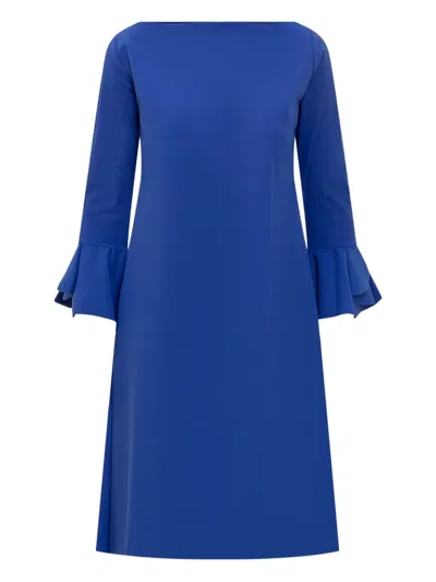 Chiara Boni La Petite Robe Ruffle-detailing Dress In Blue
