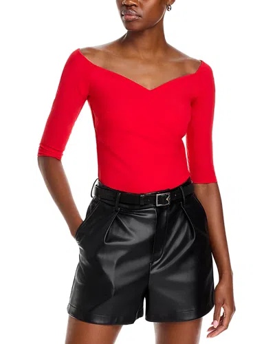 Chiara Boni La Petite Robe Saffron Top In Red