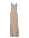 Chiara Boni La Petite Robe Nucciade Sugar Maxi Dress In Neutrals