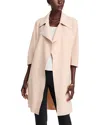 Chiara Boni La Petite Robe Saveria Duster Jacket In Sea Shell