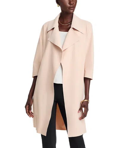 Chiara Boni La Petite Robe Saveria Duster Jacket In Sea Shell