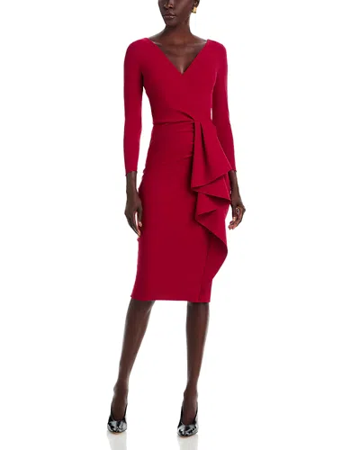 Chiara Boni La Petite Robe Sayon Midi Dress In Red