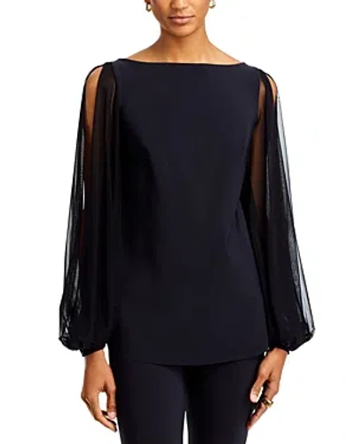 Chiara Boni La Petite Robe Shanti Illusion Top In Black