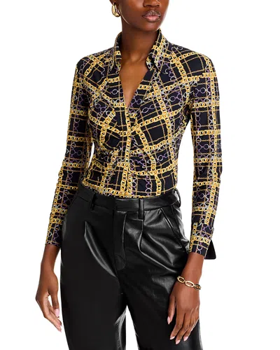 Chiara Boni La Petite Robe Shohreh Collared Top In Catene