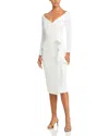 Chiara Boni La Petite Robe Silveria Off The Shoulder Bodycon Dress - Exclusive In White