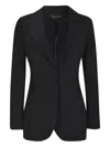 Chiara Boni La Petite Robe Single-button Notched-lapel Blazer In Black