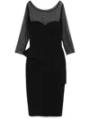 Chiara Boni La Petite Robe Illusion Dress In Black
