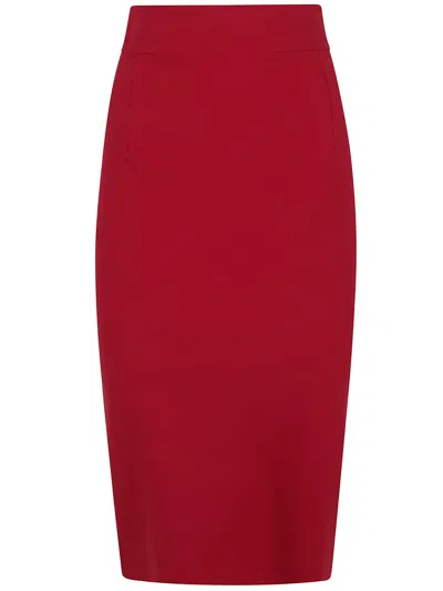 Chiara Boni La Petite Robe Skirt Midi "lumi" In Red