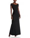 Chiara Boni La Petite Robe Soetsu Off-the-shoulder Gown In Black