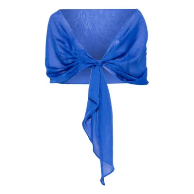 Chiara Boni La Petite Robe Stoles In Blue