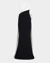 Chiara Boni La Petite Robe Strapless Satin Bow Mermaid Gown