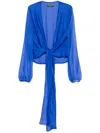 Chiara Boni La Petite Robe Takao Blouse In Blue
