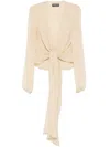 Chiara Boni La Petite Robe Takao Blouse In Neutrals