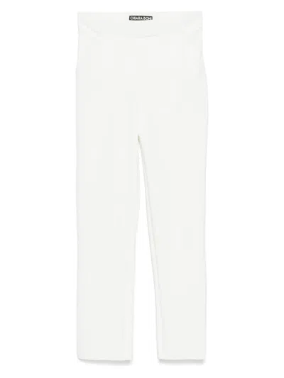 Chiara Boni La Petite Robe Tapered Trousers In White