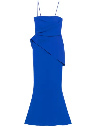 Chiara Boni La Petite Robe Taro Maxi Dress In Blue