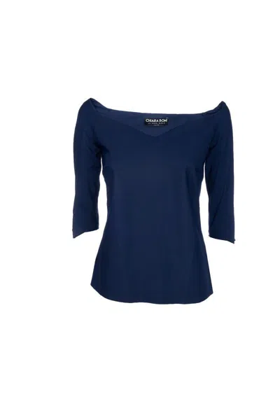 Chiara Boni La Petite Robe Top In Blue
