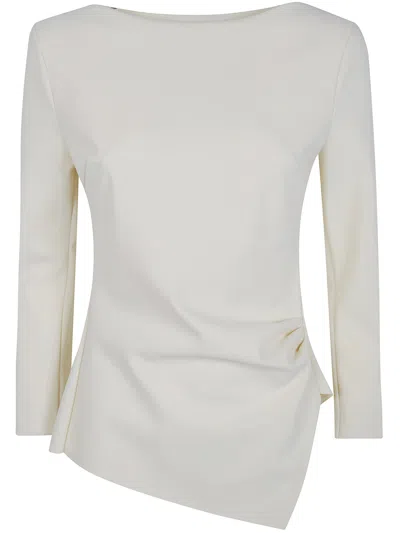 Chiara Boni La Petite Robe Top Long Sleeve "kyung" In White